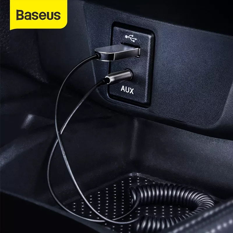 

Baseus Car Audio Bluetooth Receiver AUX 3.5MM Jack Bluetooth Adapter Car Speaker Music Transmitter with Dongle Cable