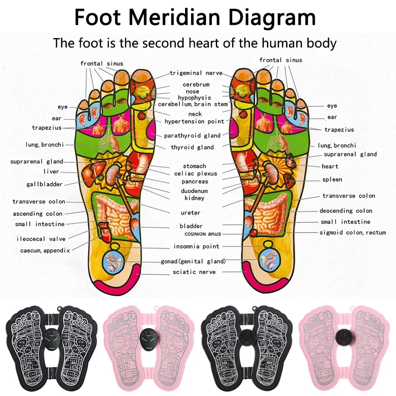Новый складной Массажер-стимулятор для ног портативный Электрический