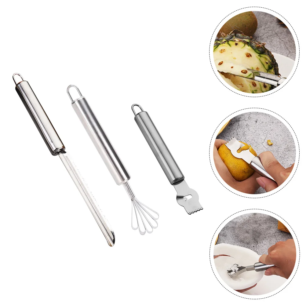 

3 Pcs Stainless Steel Lemon Zester Lemon Grater Pineapple Grater Fruit Grater