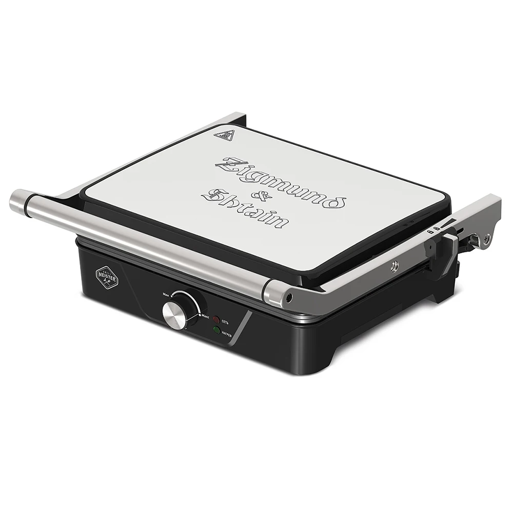Гриль электрический Zigmund and Shtain Grillmeister ZEG-920 контактный 2000 Вт 220-240 В серебристый -