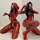 Костюм Веном Человек-паук для косплея, сексуальный женский комбинезон, костюм из спандекса, боди, карнавальные костюмы для вечерние