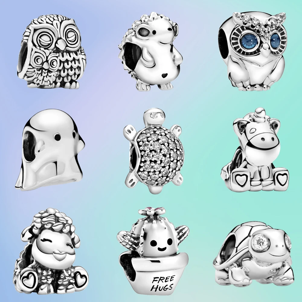 

Женский браслет с подвеской-бусиной Pandora, серебро 925 пробы