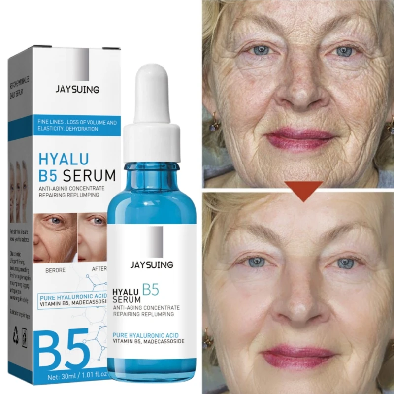 

Anti Wrinkle Face Serum Acid B5 Moisturizing Hydrating Anti Aging Lift Firming Fine Lines Remover Skin Brighten Essence 30ml