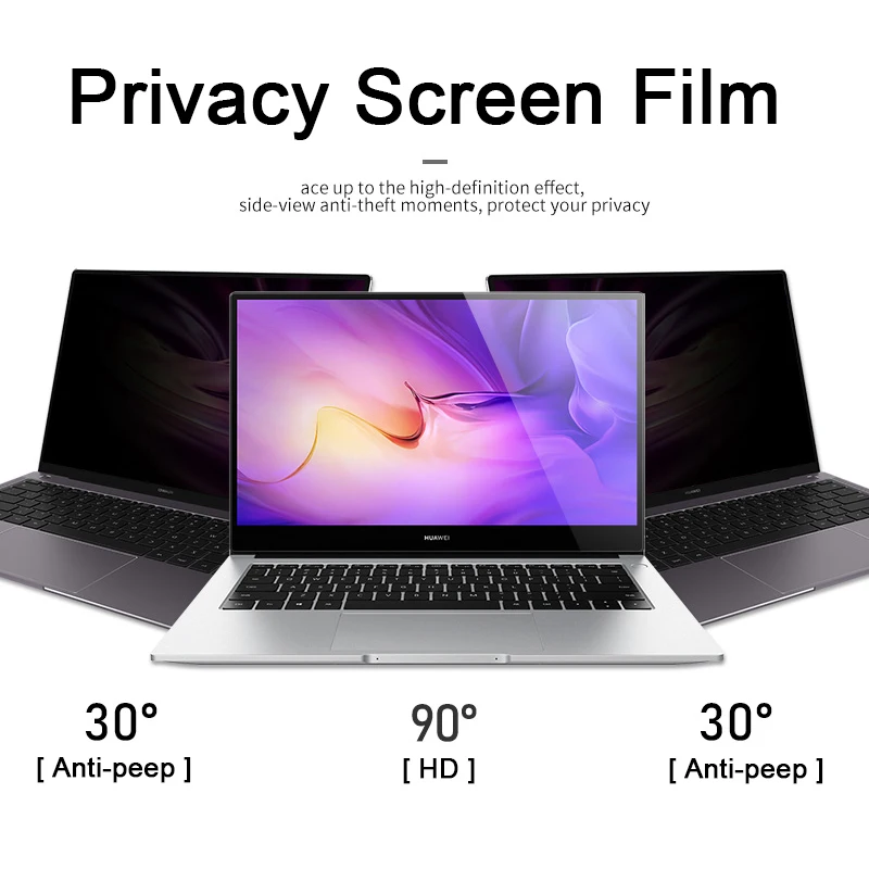 

Privacy Screen Film 13.3 inch (294mm*165mm) Privacy Filter For 16:9 Laptop Notebook Anti-glare Anti blue light Screen Protector