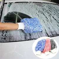 car washing mitt gloves cleaning tools chenille soft thick microfiber glove for auto detailing sponge detail clean brush