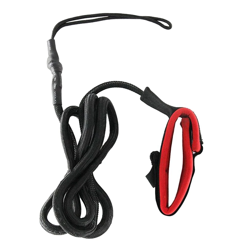 

Stand Up Paddle Board Rope Leg Leash Surfboard Foot Rope Surf Protection Replacement Accessories Black Red