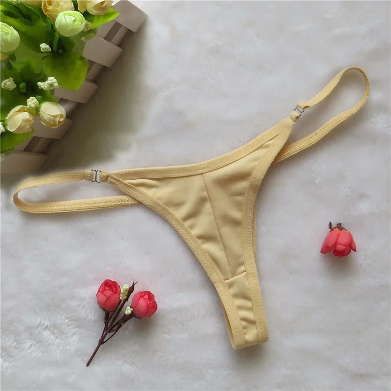 

micro bikini tanga mujer swimwear bikinis biquini tankini sexy lingerie tanga thong Solid color String simple Triangle Fun party