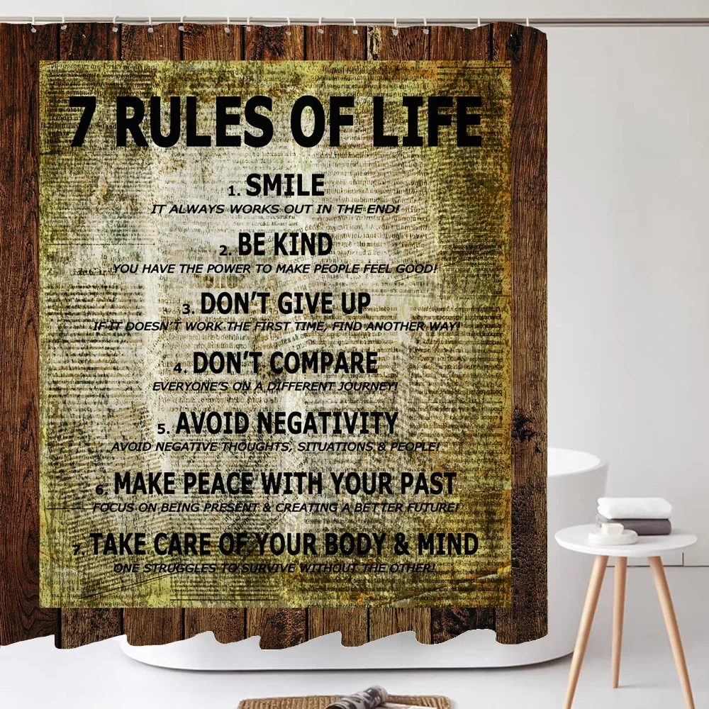 Черно-белая занавеска для душа Moderna