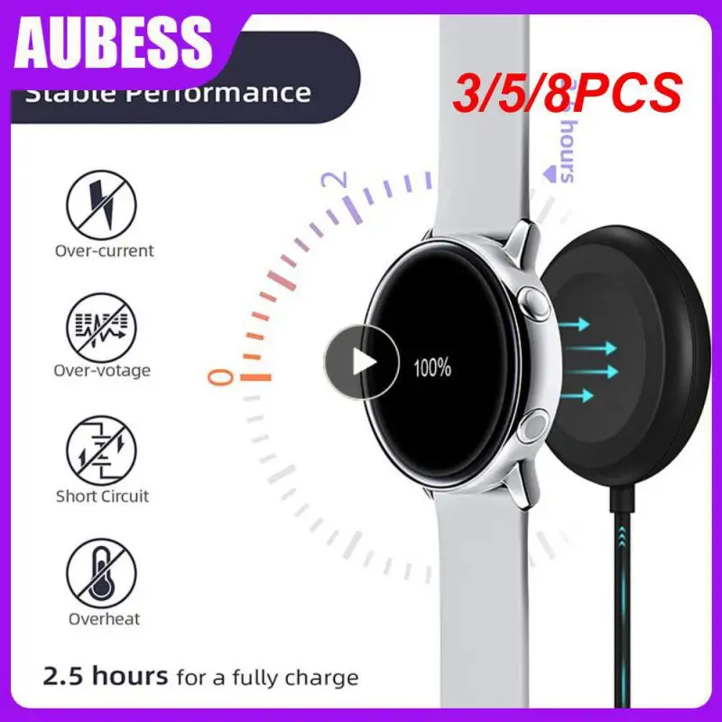 

3/5/8PCS 100cm For Samsung Galaxy Watch 4 Watch Charger Overvoltage Protection Watch Charging Dock Station Consumer Electronics