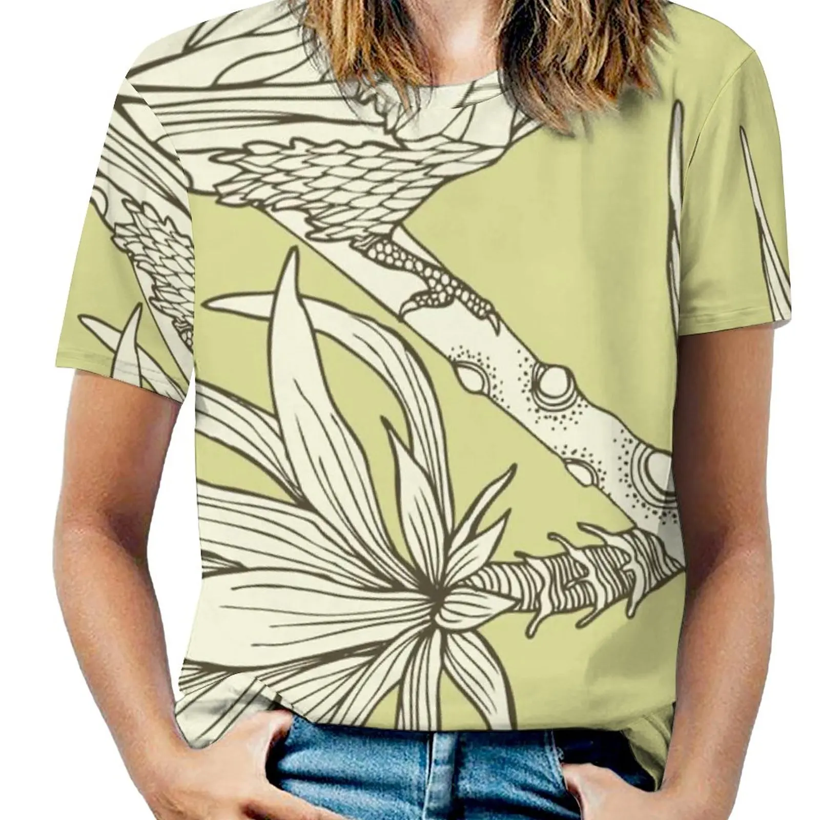 Футболка женская с коротким рукавом пикантная Клубная Модная рубашка