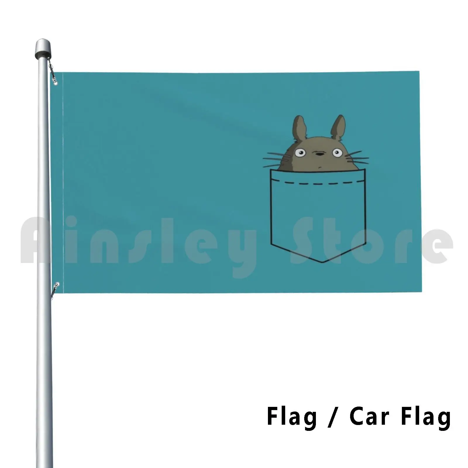 

Pocket Totoro Flag Car Flag Printing Custom My Neighnor Totoro Totoro Totoro Fanart Totoro Fan Art My Neighbor