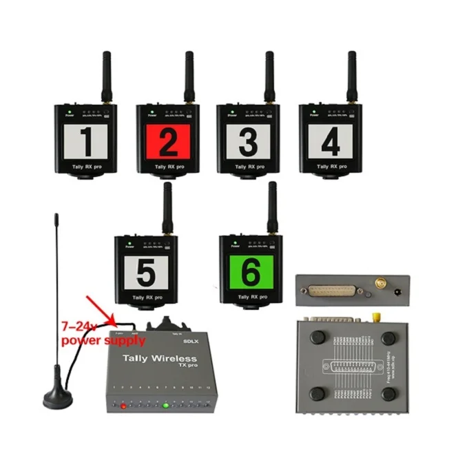 

Good Quality Practical Professional 2000m Wireless Tally for Camera and Live Broadcast Company