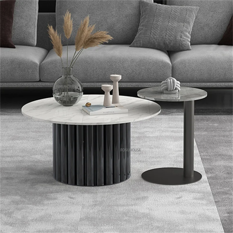 

Nordic Luxury Coffee Table Creative Apartment Modern Round Coffee Table Living Room Mesa De Centro De Sala Home Furniture WZ