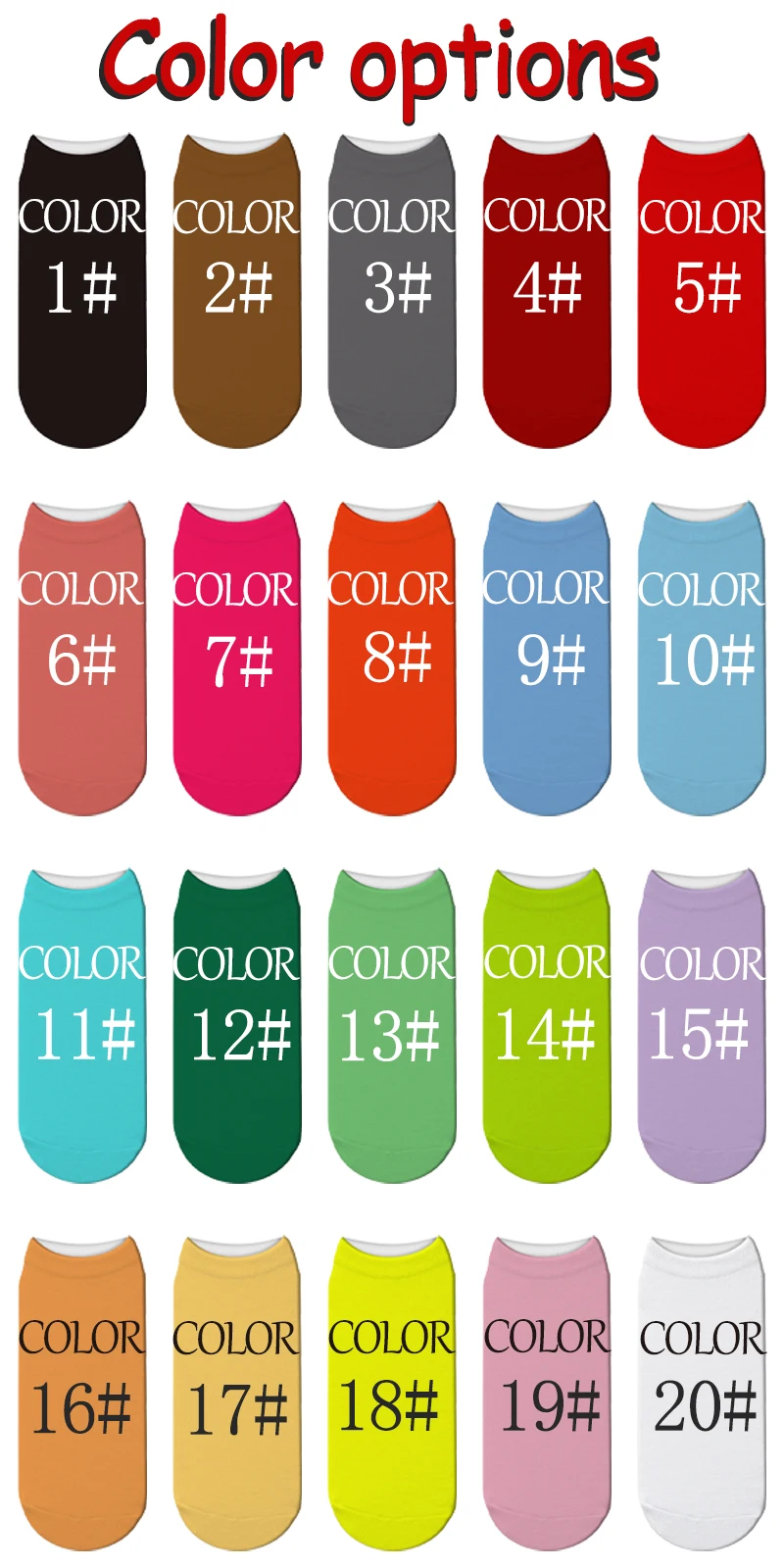 Personalized Face Custom Made Socks 3D Printed Men/Women Cotton Short Socks DIY Custom Design Funny Casual Low Ankle Socks