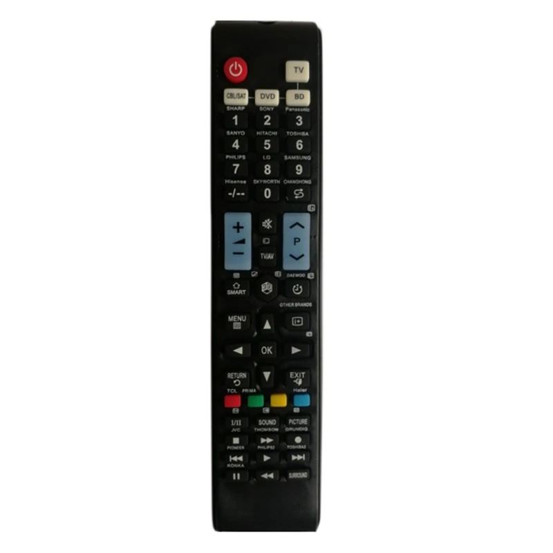 

Black Universal Plastic TV Remote Control Replacement Remote Controller For CBL SAT DVD BD