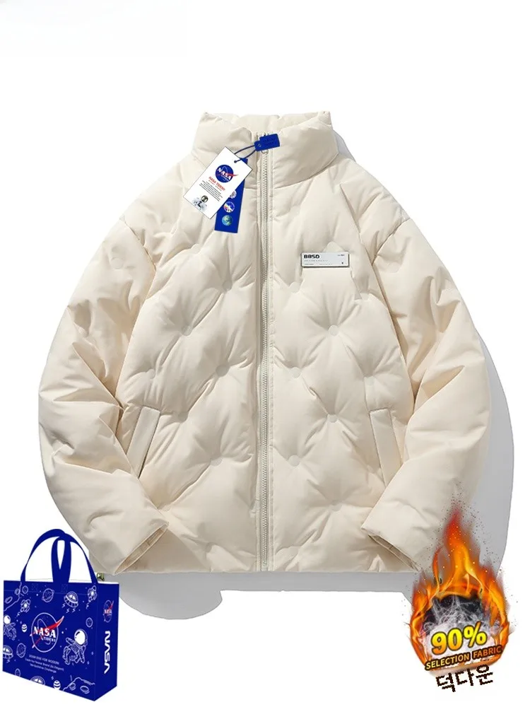  Легкий пуховик мужской зимний новый теплый парный образ нейтральный Sle