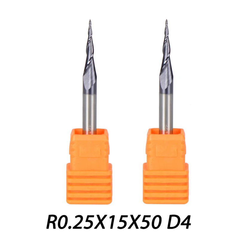

Tool End mill 15mm Drill bit Engraving Equipment Flute HRC55 Shank Straight Tapered 2pcs Accessories Ball nose