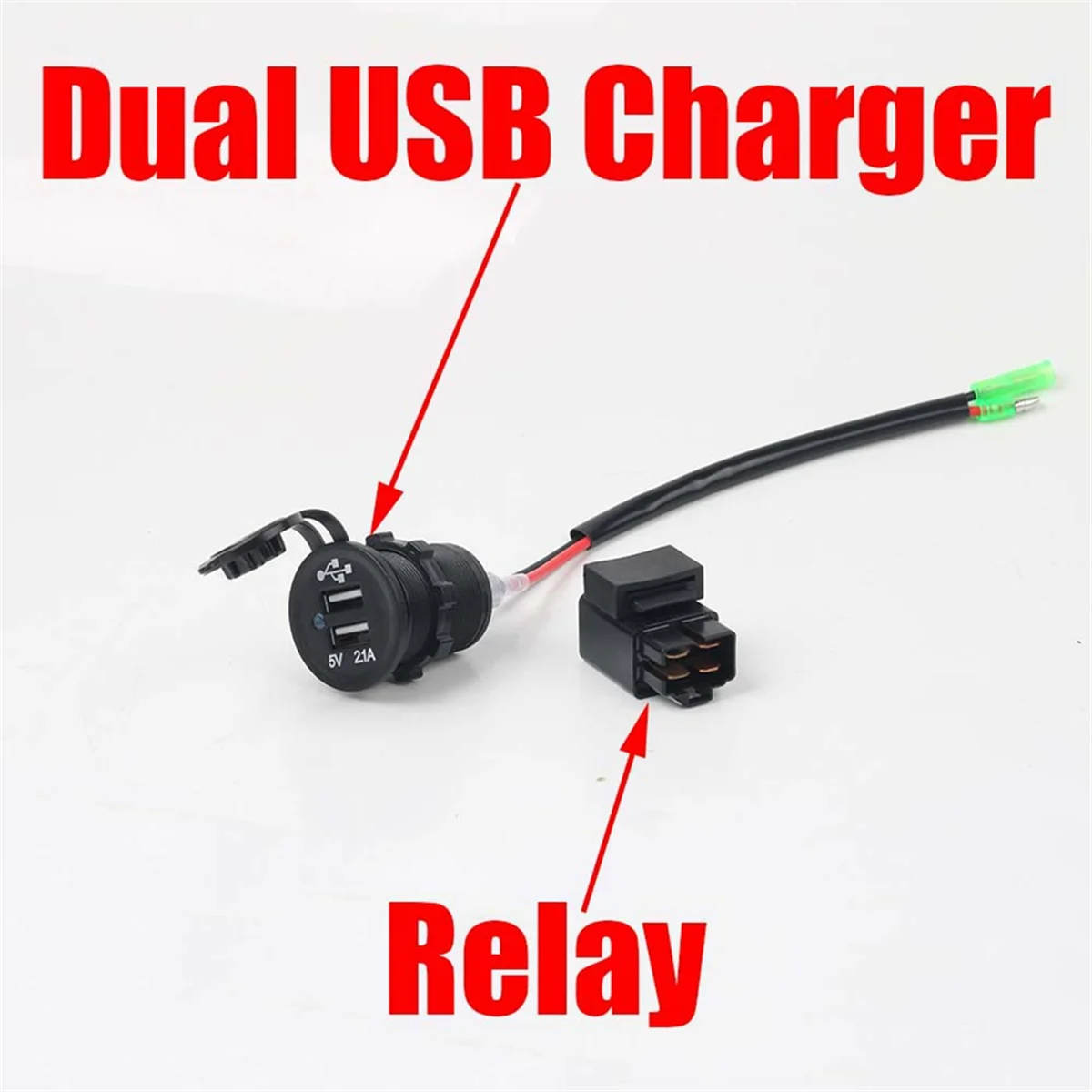 Двойное USB-разъем для зарядного устройства мотоцикла адаптер-переходник Kawasaki Versys