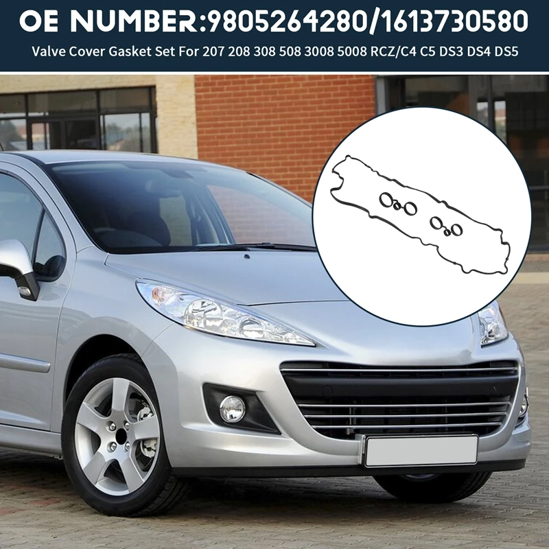 Комплект прокладок для крышки клапана 9805264280 1613730580 Citroen C4 C5 DS3 DS4 DS5 Peugeot 207 208 308 508 3008