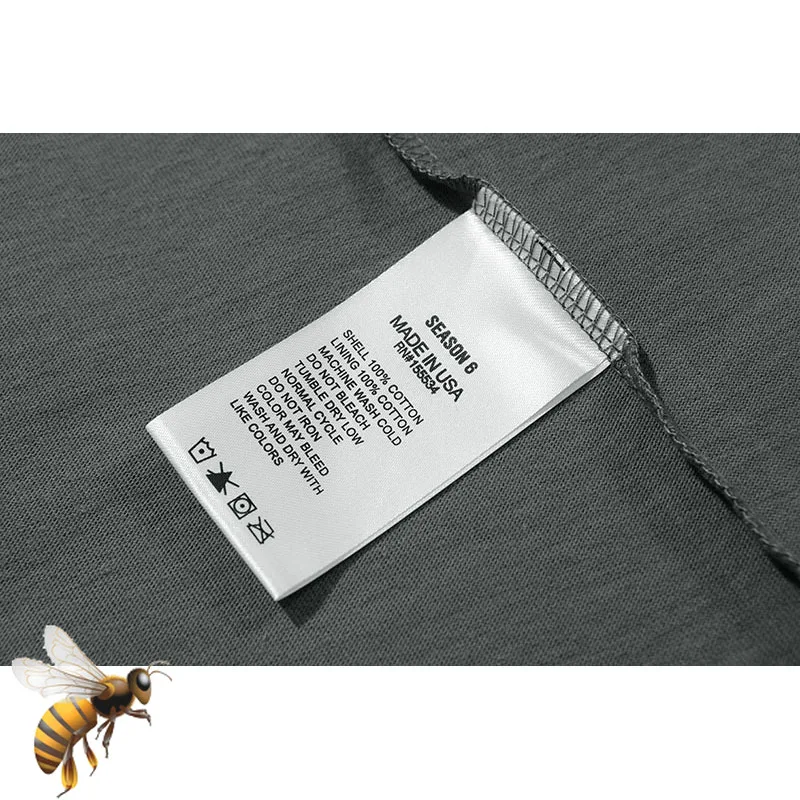 Футболка Kanye West Season 6 для мужчин и женщин хлопковый Классический Топ оверсайз в