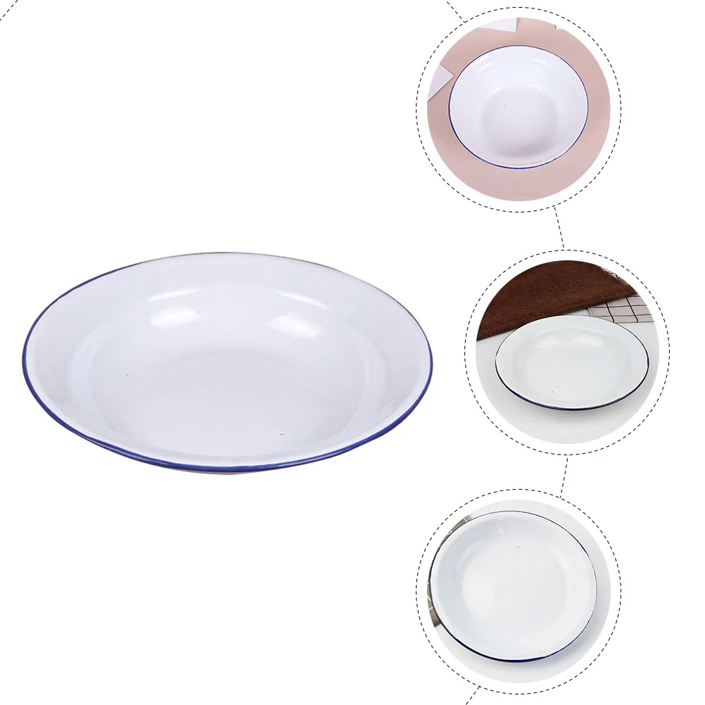 Эмалированная миска тарелка эмалированная посуда чаши винтажная фруктовый