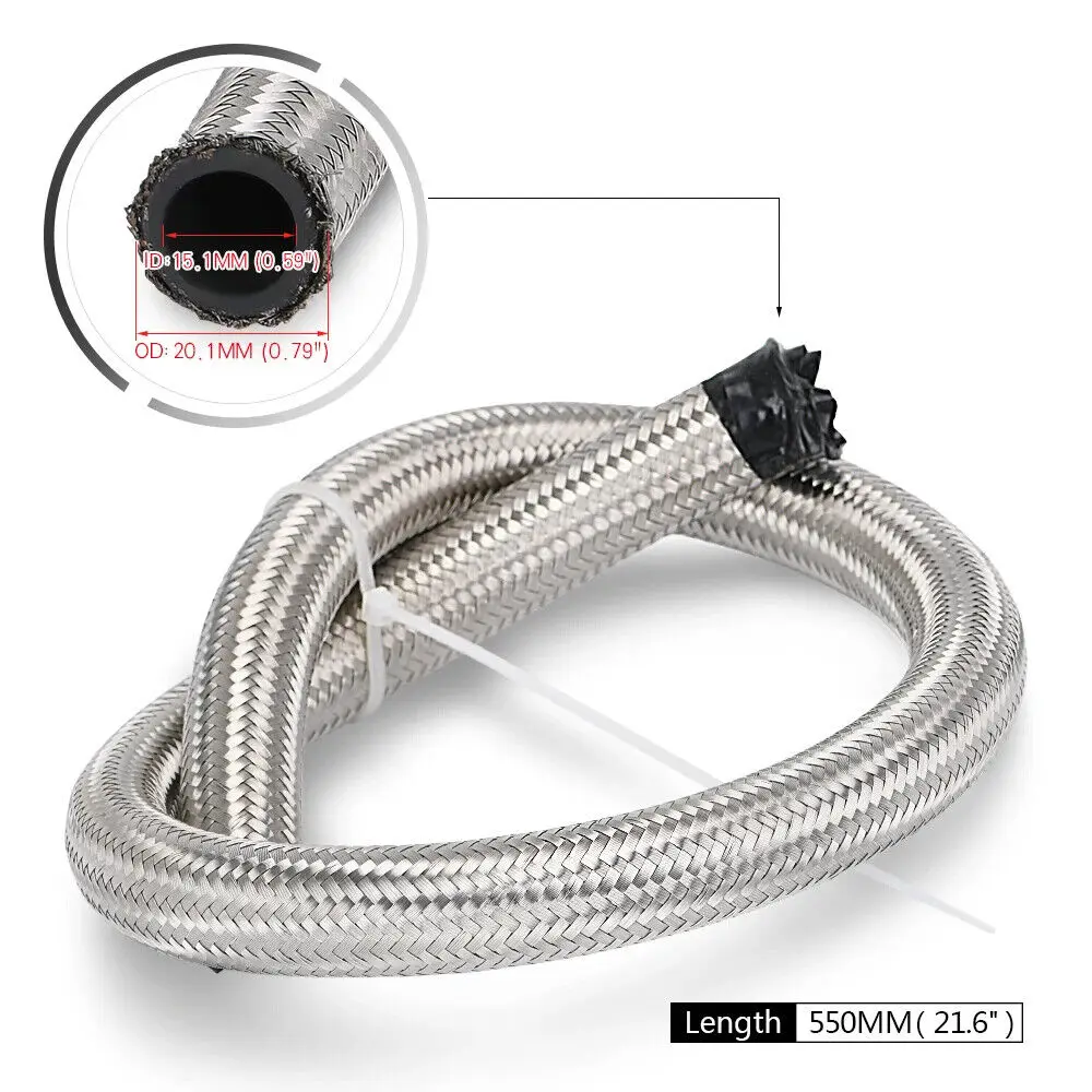 Линия возврата слива масла турбокомпрессора 10AN 26 дюймов подходит для Turbo T3 T4 T04E T70