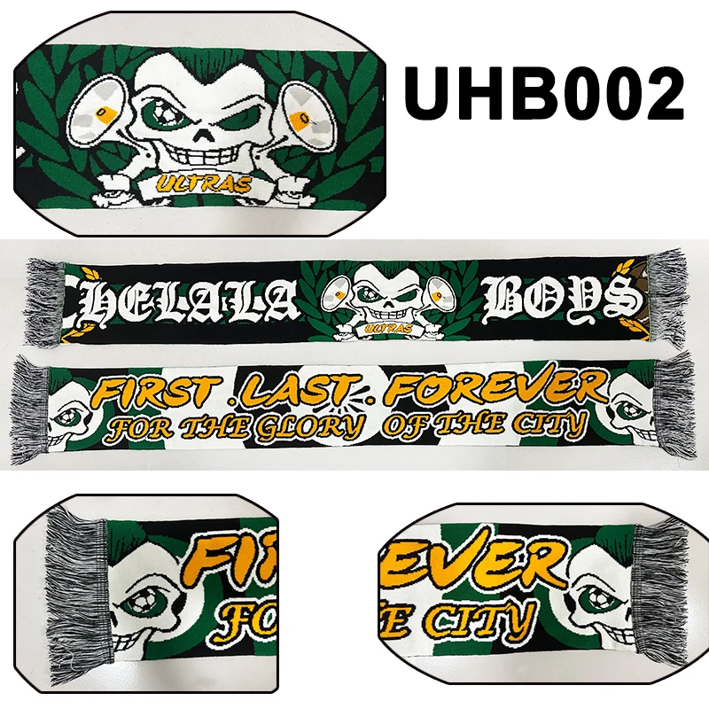 Шарф для мальчиков Ultras Helala размер 145*18 см эластичный шарф фанатов двусторонний