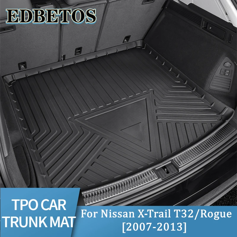

New For Nissan X-Trail T32/Rogue Car Trunk Mat 2007-2013 Accessories TPE Mats Waterproof Wearable Cargo Tray Storage Pads