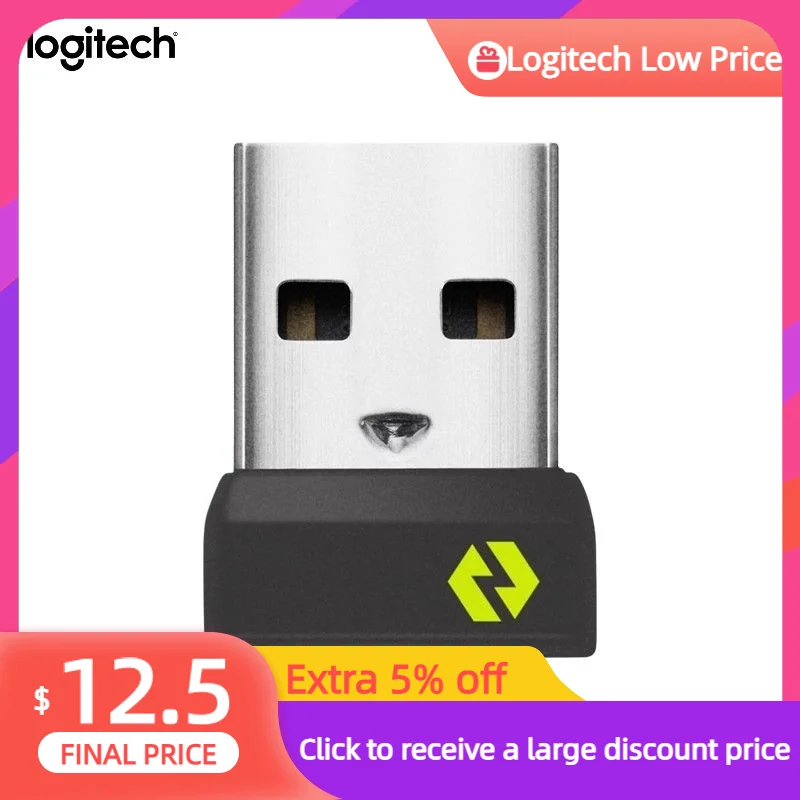 

Logitech Logi Bolt USB Wireless Receiver Dongle Secure Multi-Device 100% Original