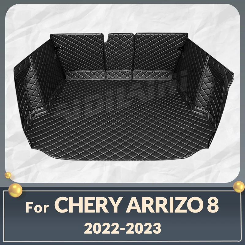 

Автомобильный коврик для багажника с полным покрытием для Chery Arrizo 8 2022 2023, автомобильный коврик для багажника, подкладка для груза, защитные аксессуары для интерьера