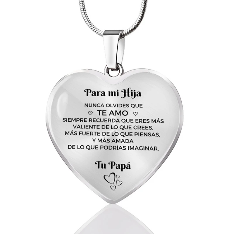 

Для Mi Hija от Papa Gifts, испанский мой брелок для дочери вдохновляющий подарок на день рождения подарок на выпускной
