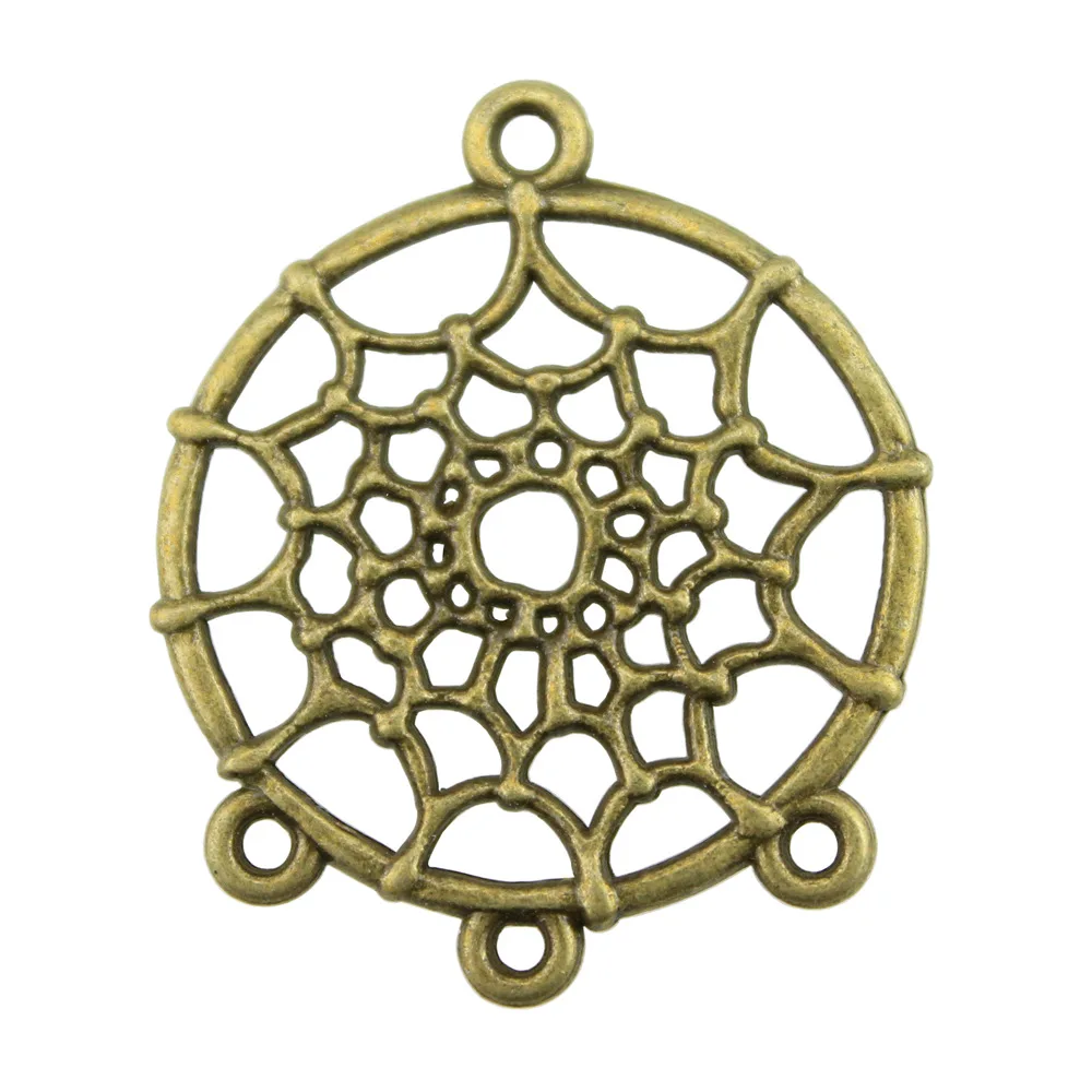 Круглые полые соединители для сережек 10 шт. 34 х28 мм изготовления ювелирных