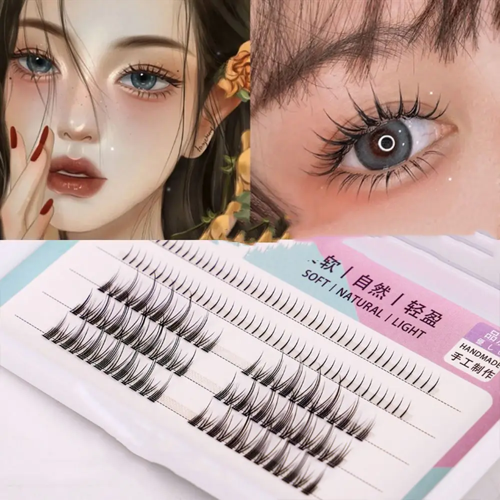

DIY Beauty Supplies Fluffy Drag Makeup False Eyelashes Simulation Fairy Hair Lashes Decorative Cluster Eyelashes