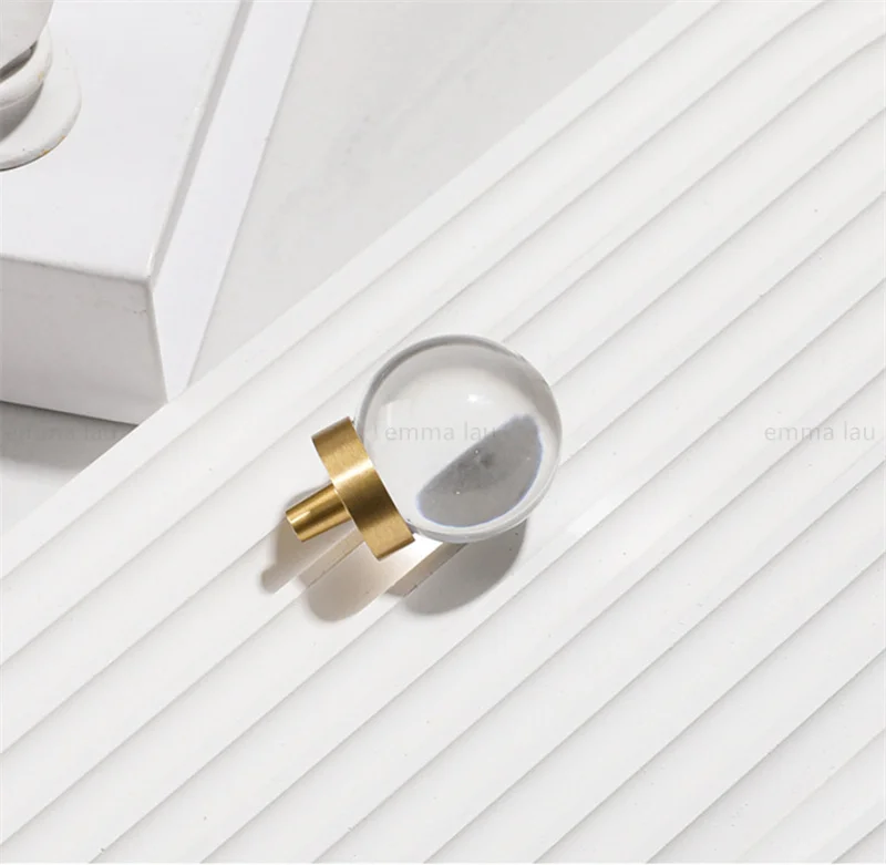 

Ручки для шкафов из латуни с кристаллами