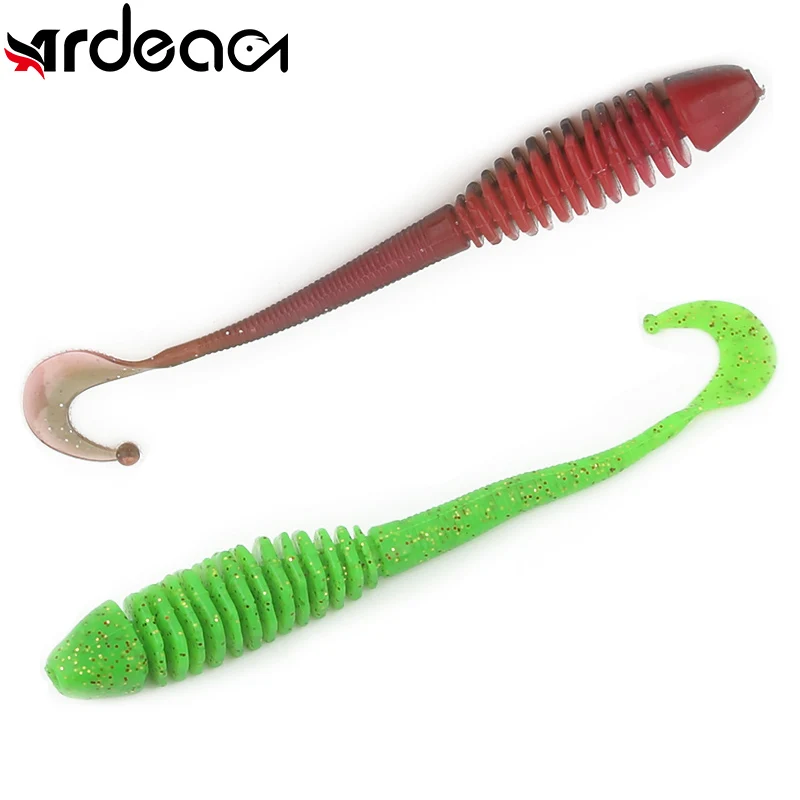 

Ardea Long Tail Worm Bait 6.1g/130mm 5pcs Curly Soft Grub Silicone Jig Wobblers Swimbait Artificial Bass Fishing Tackle