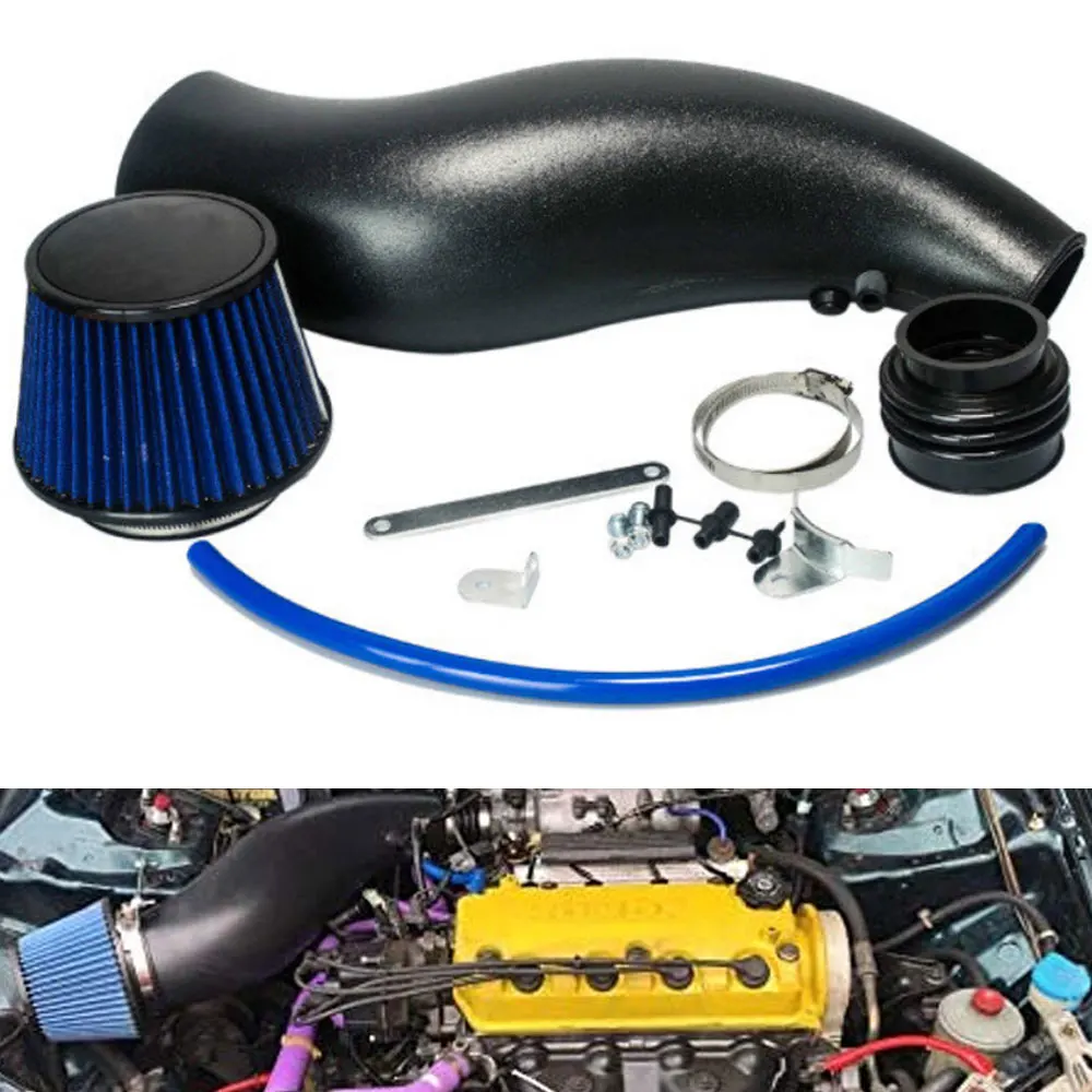 

Air Intake Pipe Plastic For Honda civic 92-00 EK EG with air filter intake pipe Black red blue