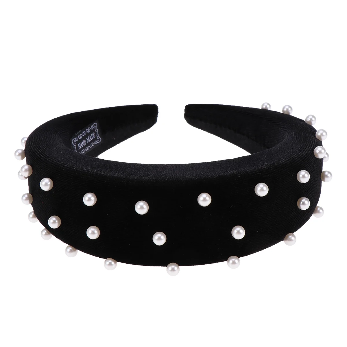 

Headband Hair Wide Pearlheadbands Hoops Hoop Headwear Lint Women Black Cross Twisted Hairband Vintage Knotrims Thickening Band