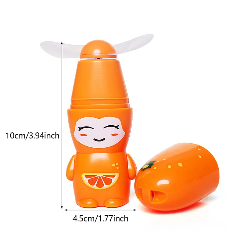 Портативный Летний мини-вентилятор с фруктами мультяшный настольный мини-Веер