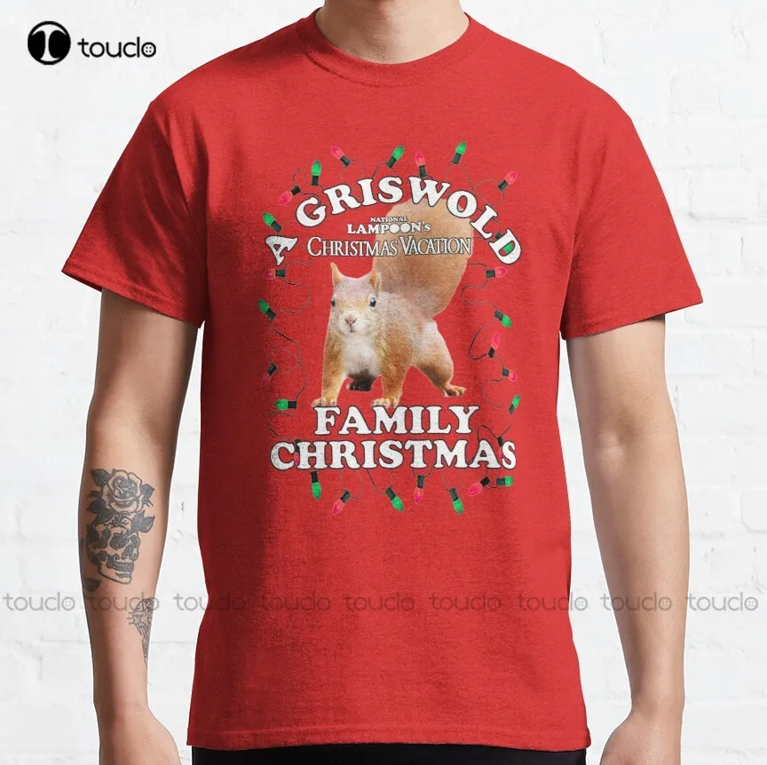 

National Lampoon'S - Christmas Full Squirrel Attack National Lampoons Christmas Vacation Clark Griswold Classic T-Shirt Shirts