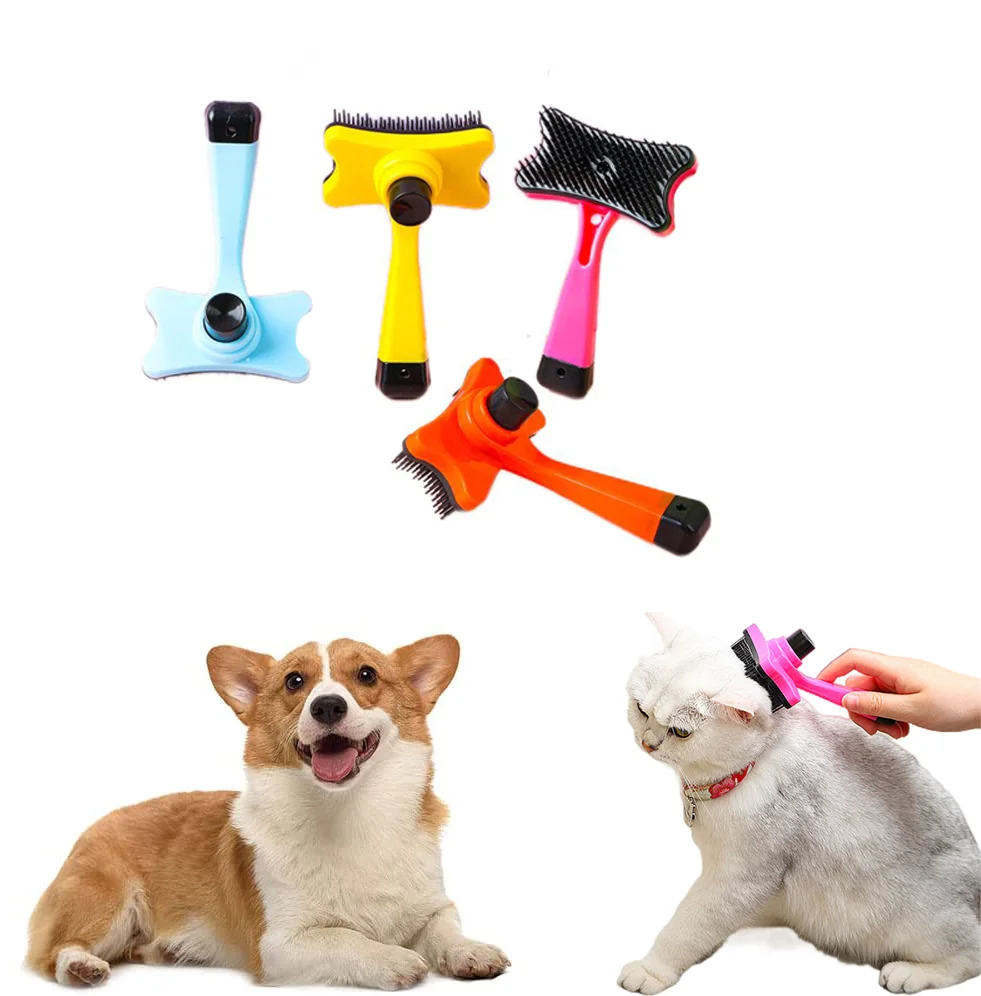 Pet Comb Dog Cat Grooming Trimmer Fur Brush Grooming Needle Comb For Dog Cat Animals Pet Brush Grooming Blister Card Pack