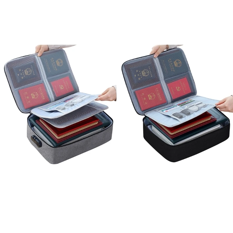 

Сумка для хранения важных документов, многослойная большая портативная женская сумка