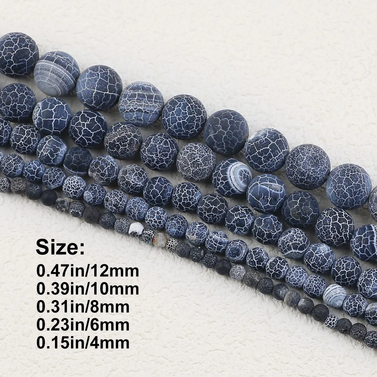 4 6 8 10 12 мм натуральный камень черный обветренный агат бусины круглые свободные