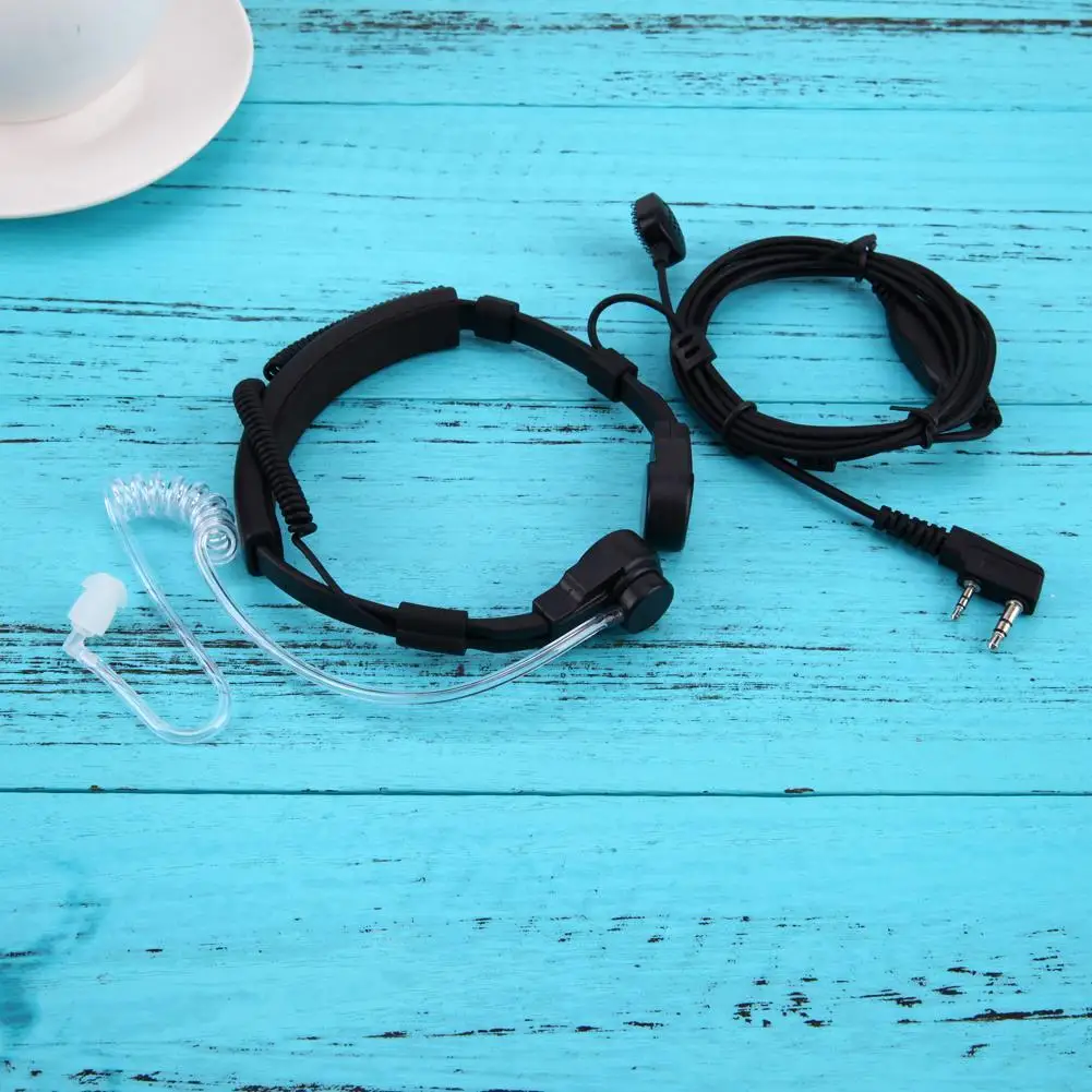 

Акустический трубчатый наушник гарнитура 2 Pin Скрытая Акустическая трубка наушники гарнитура микрофон PTT горловой микрофон для Baofeng UV5R