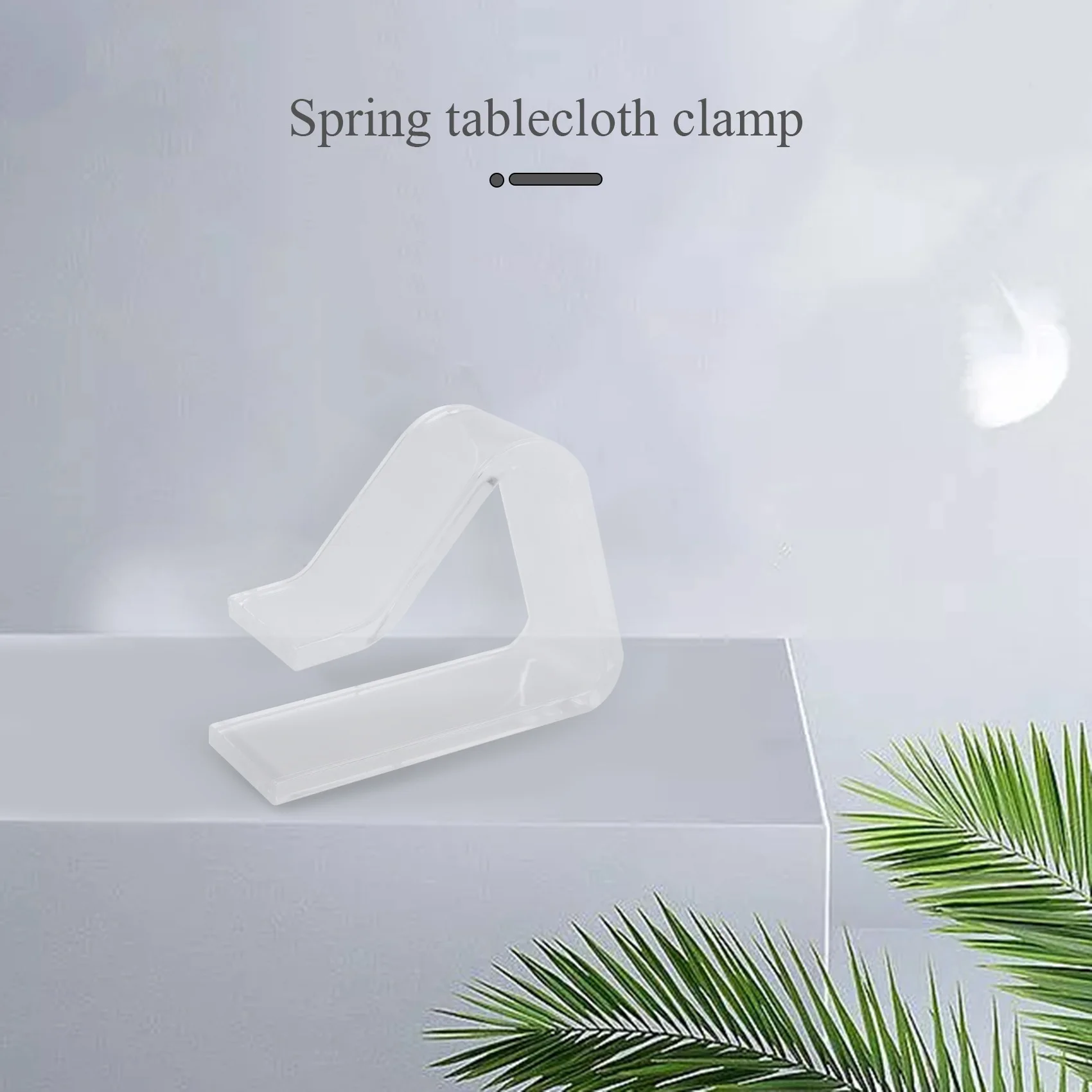 

4 Pieces Picnic Clips, Spring Tablecloths Tablecloth Clip, Transparent