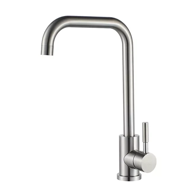 

Kitchen Faucet Stainless Steel Single Handle Single Hole Tap Brushed Kitchen Mixer Kitchen Faucets Taps L74998A-4 3