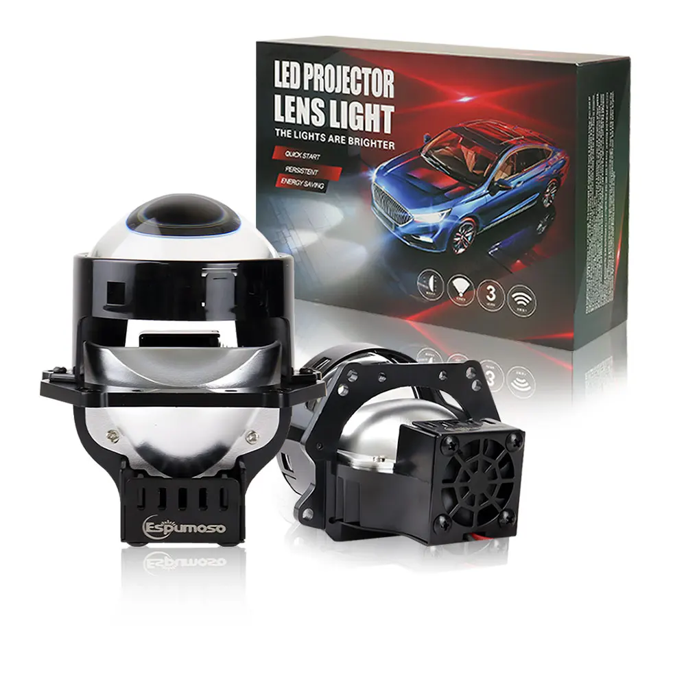 2 шт. трехдюймовые лампы для автомобильных фар 200 Вт 6000K