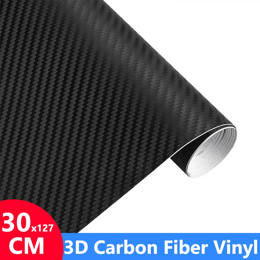 

Виниловая 3d-пленка из углеродного волокна, 10/30 см x 127 см, 3 м, автомобильные наклейки, водонепроницаемые, «сделай сам», мотоциклетные автомоби...