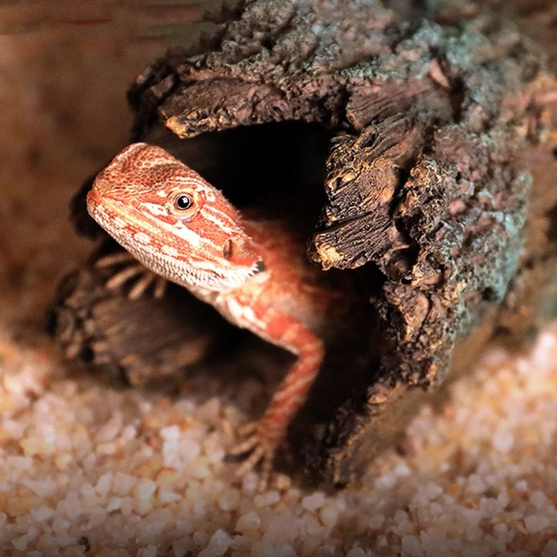 Реалистичный ствол дерева из смолы аквариум для аквариума укрытие рептилий