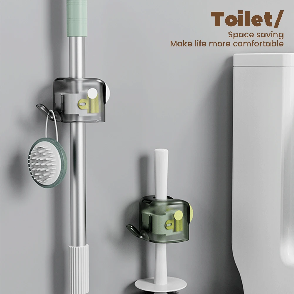 

Настенная стойка-органайзер для швабры, стильная бездырчатая стойка для швабры, аксессуары для ванной комнаты, Органайзер