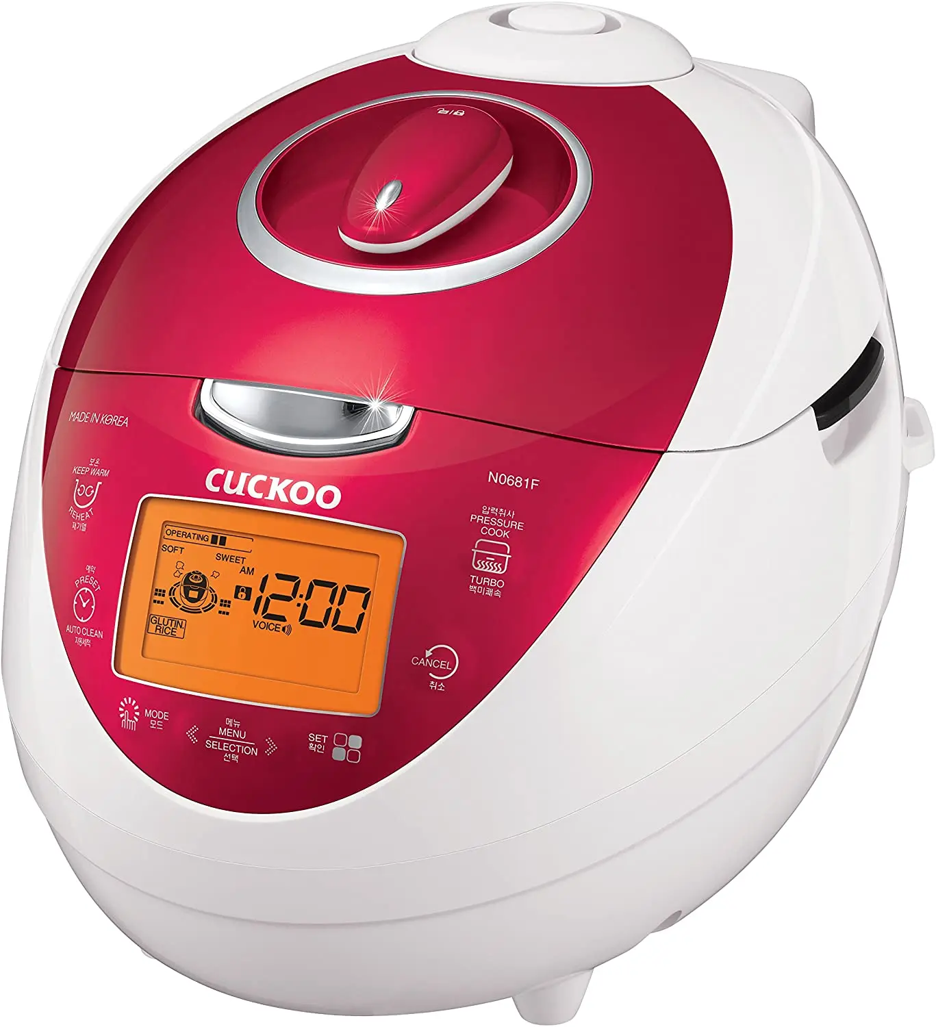 

CRP-N0681F 6 Cups Electric Rice Cooker, 110v, Red